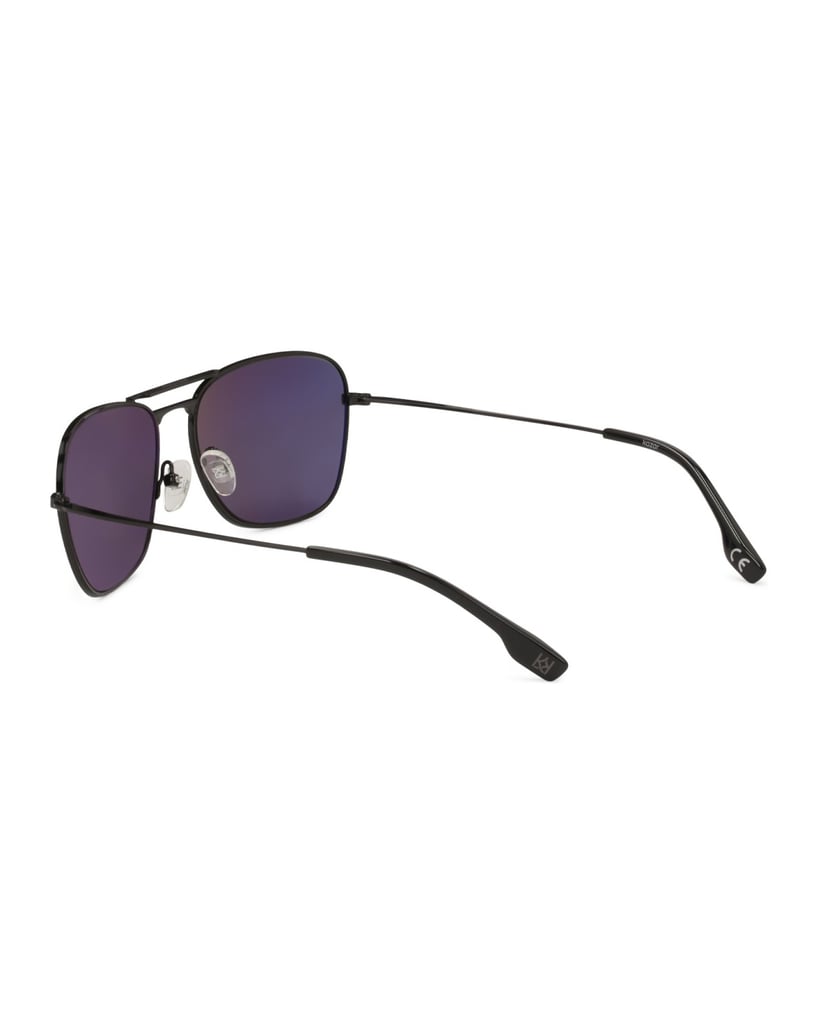 Kazar-Schwarze-Sonnenbrille-mit-Metallrahmen-schwarz