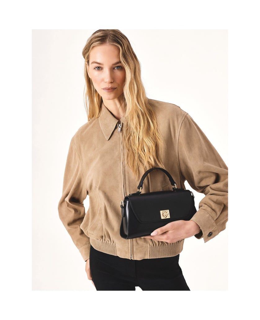 Kazar-Elegante-schwarze-Handtasche-mit-Henkel