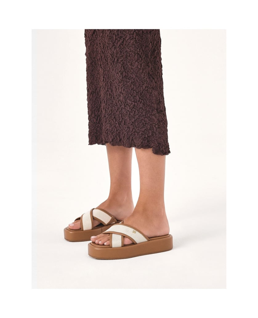 Kazar-Brown-slides-in-leather-and-canvas-fabric-hnědá