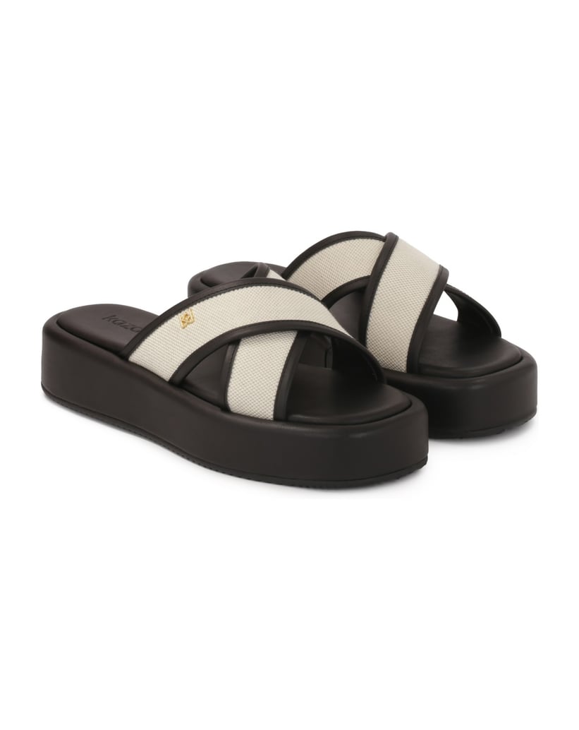 Kazar-Pantoletten-aus-Leder-auf-dicker-Sohle-m-schwarz