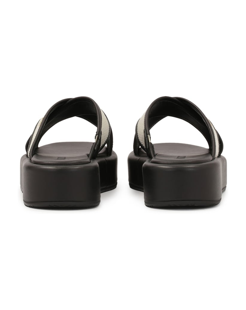 Kazar-Pantoletten-aus-Leder-auf-dicker-Sohle-m-schwarz