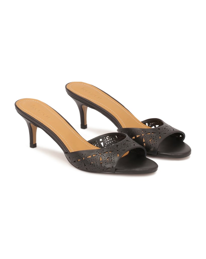 Kazar-Elegant-black-mules-with-openwork-pattern-černá