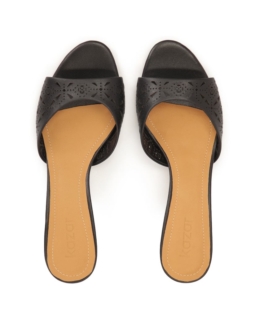 Kazar-Elegant-black-mules-with-openwork-pattern-černá