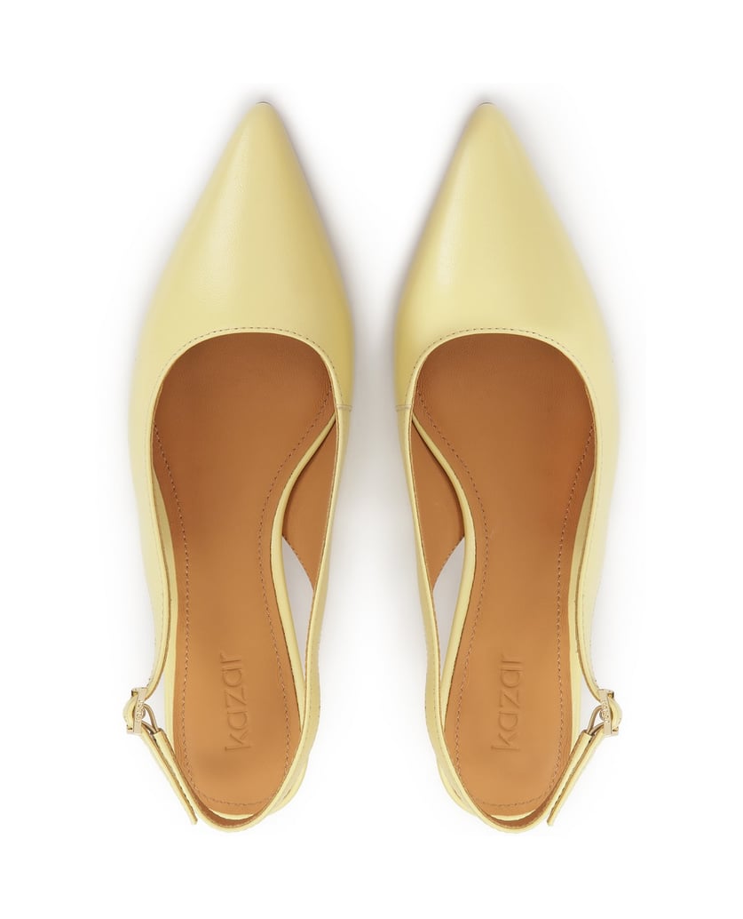 Kazar-Leuchtend-gelbe-niedrighackige-Pumps-gelb