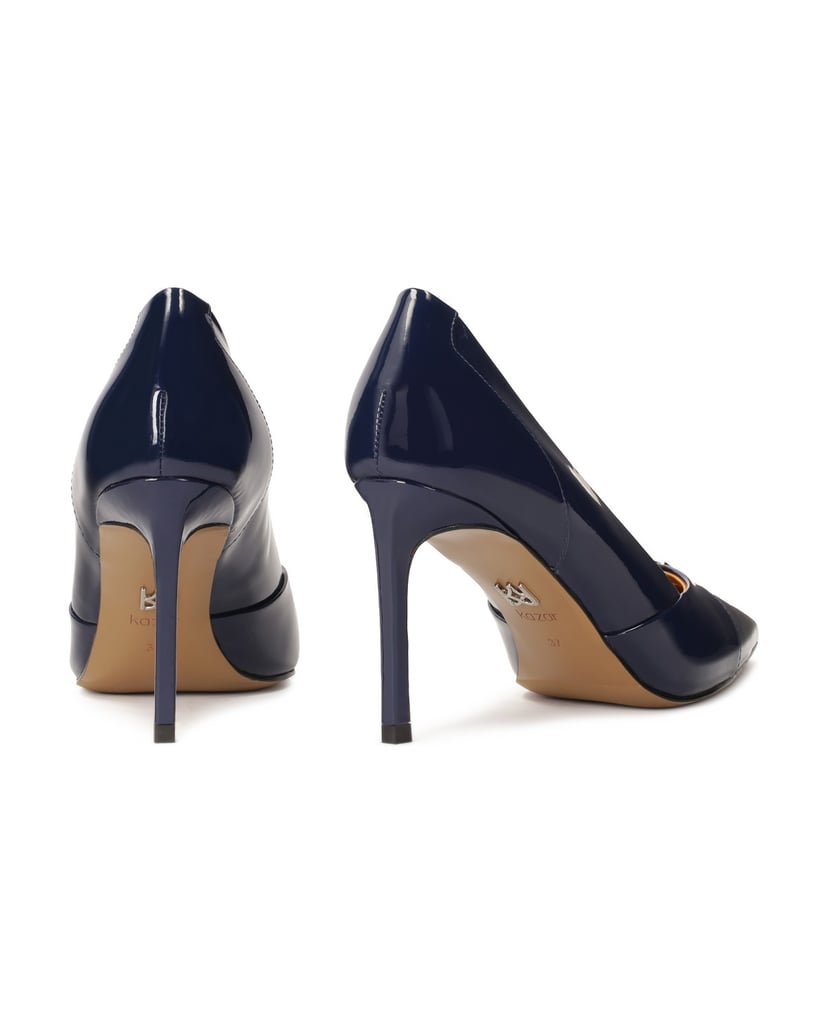 Kazar-Lackierte-navyblaue-Pumps-mit-Absatz-dunkelblau