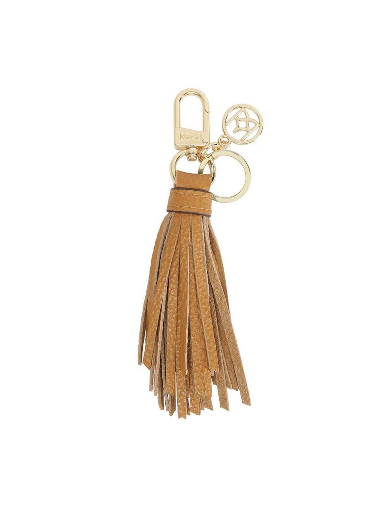 Kazar-Hellbrauner-Schlüsselanhänger-mit-Quaste