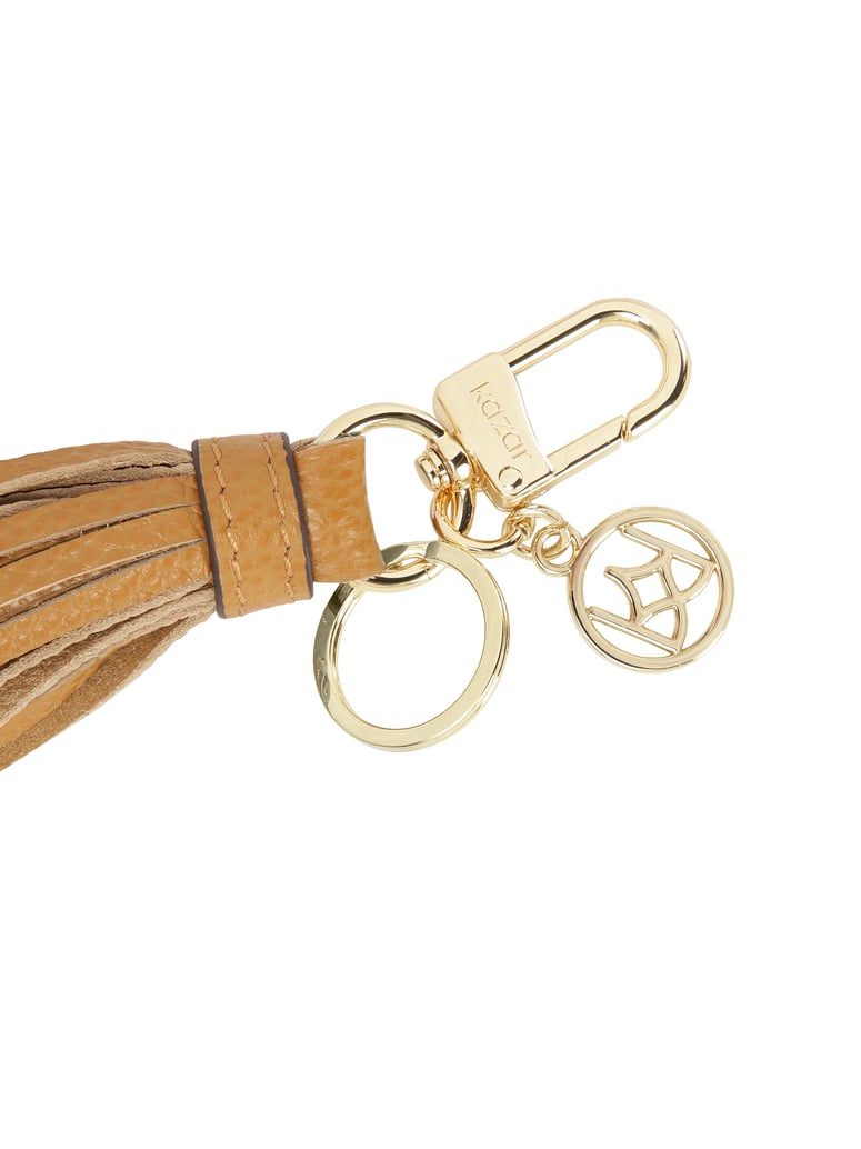 Kazar-Hellbrauner-Schlüsselanhänger-mit-Quaste