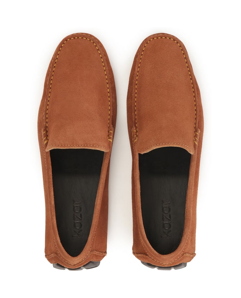 Kazar-Klassische-Mokassins-aus-Wildleder-braun