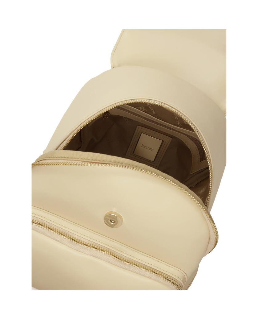 Kazar-Cremefarbener-Rucksack-mit-abnehmbaren-H-weiss