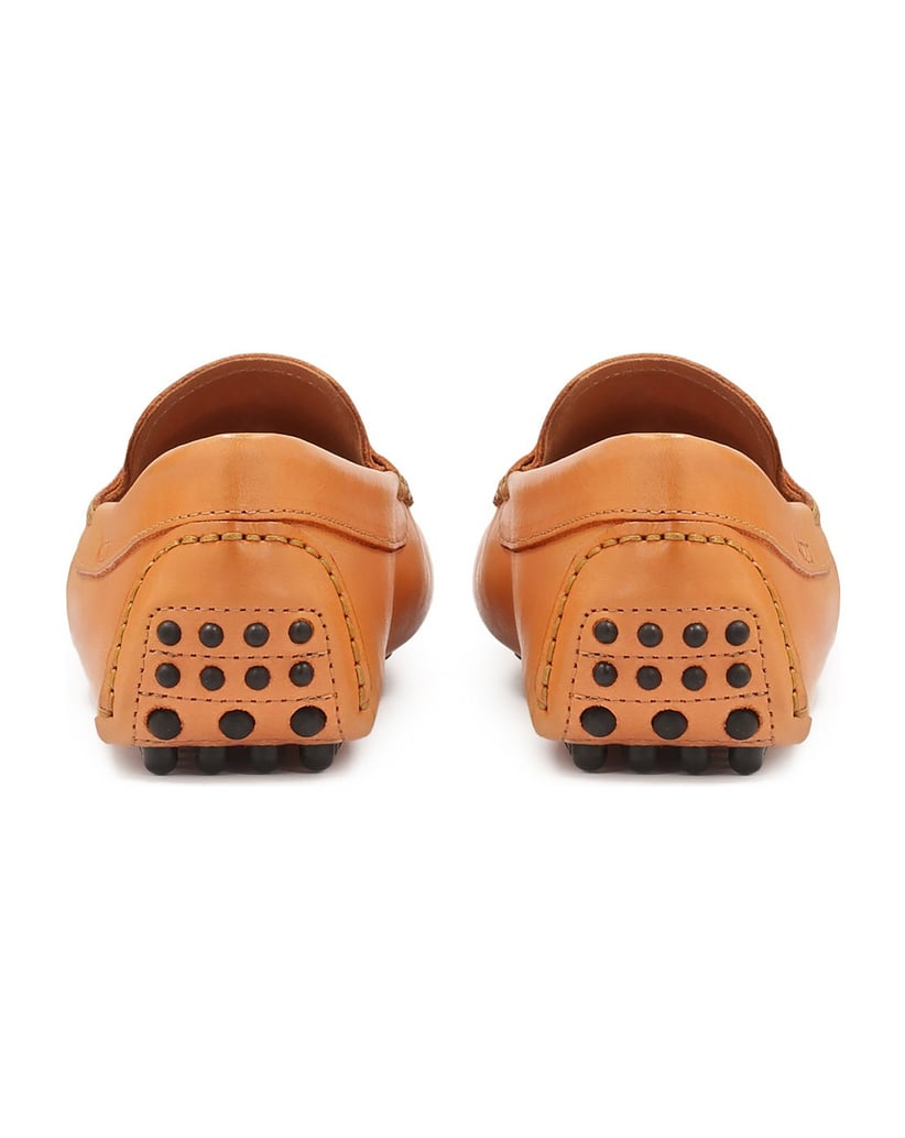 Kazar-Orangefarbene-Herrenmokassins-aus-Glattl-orange