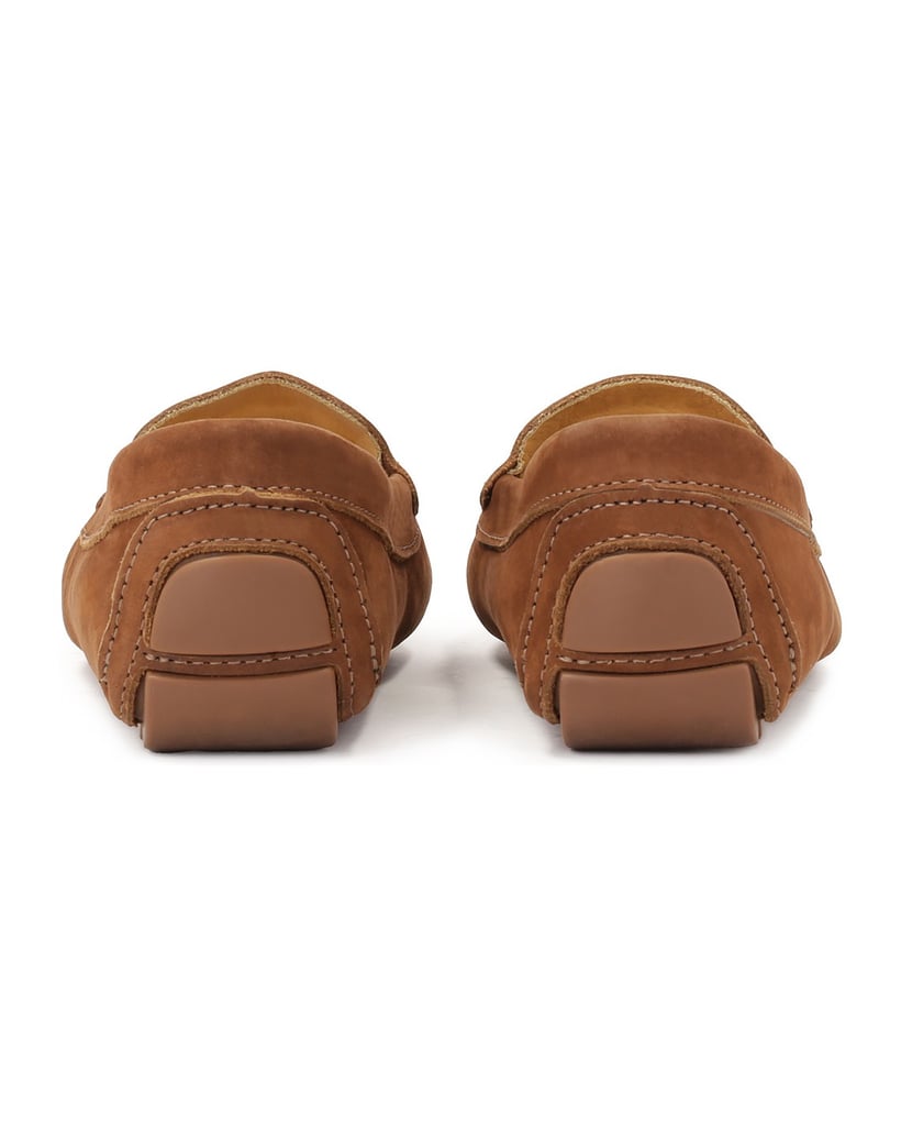 Kazar-Brown-moccasins-with-large-metal-monogram-KAZAR-hnedá