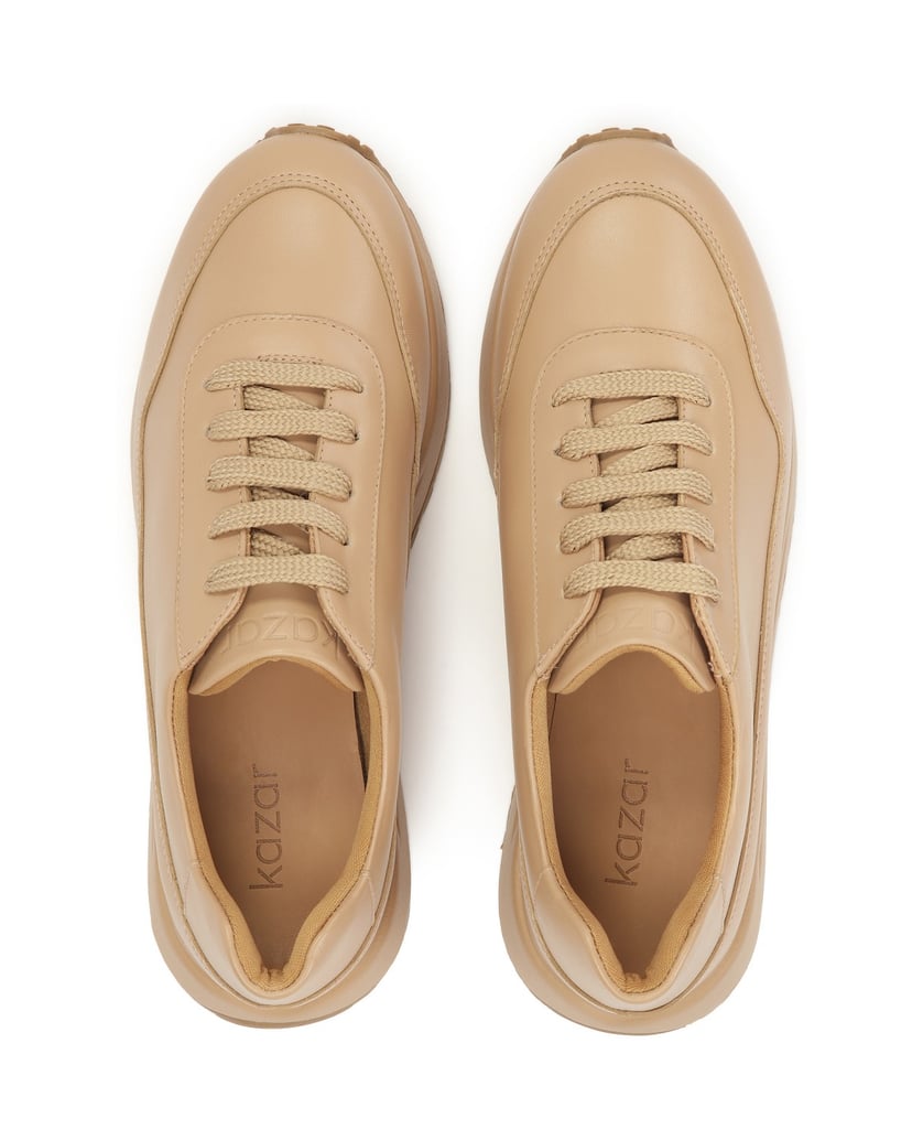 Kazar-Minimalist-sneakers-in-beige-color-béžová