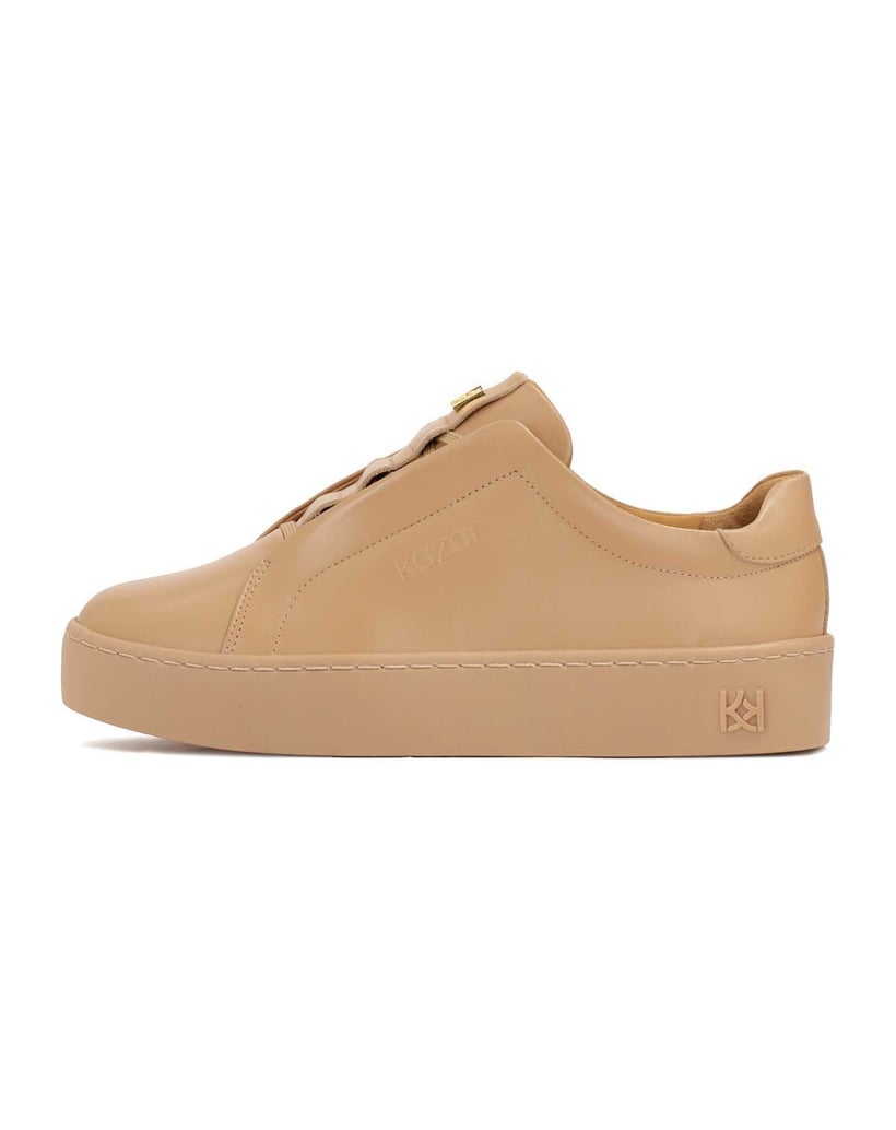 Kazar-Beige-sneakers-on-a-thick-sole-béžová