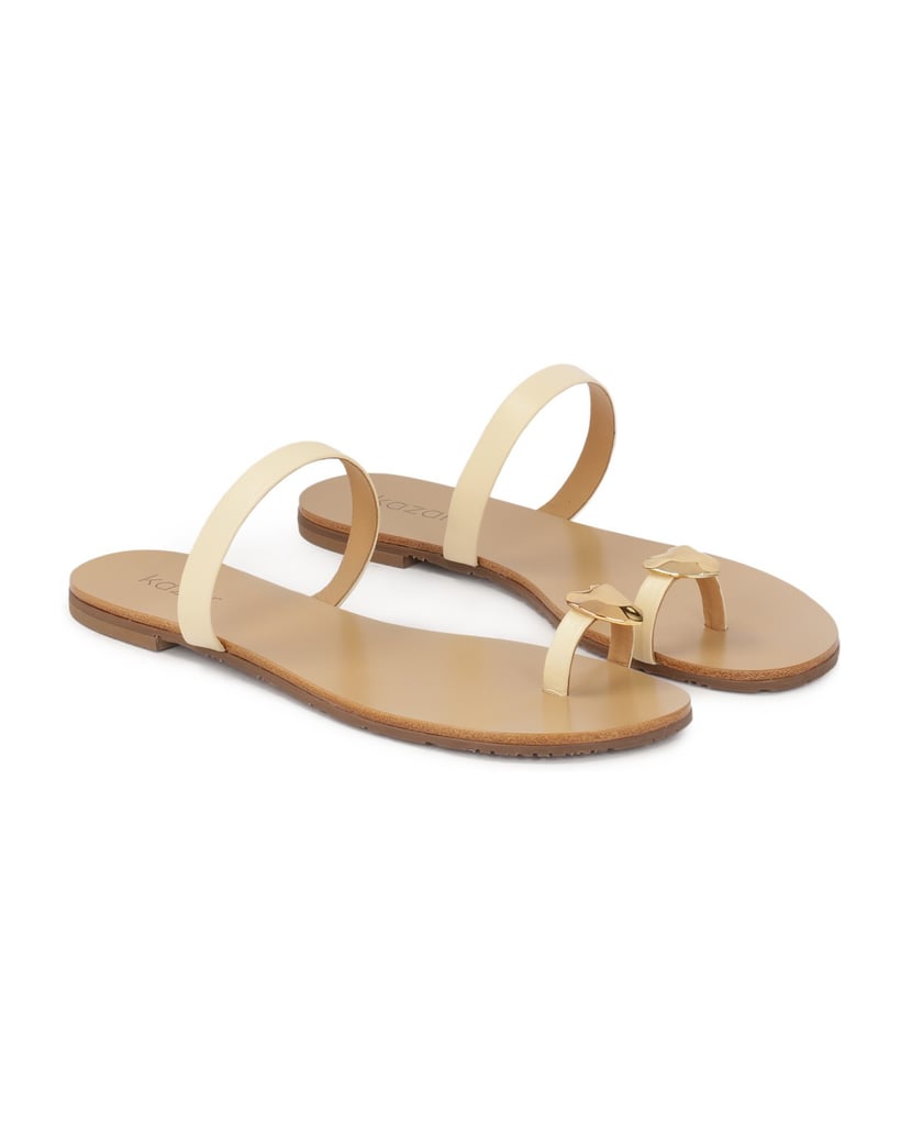 Kazar-Flache-Rutschen-mit-Herz-am-Fingerriemen-weiss