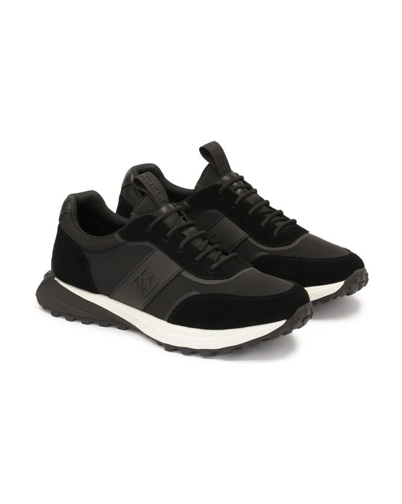 Kazar-Black-combination-sneakers-čierna
