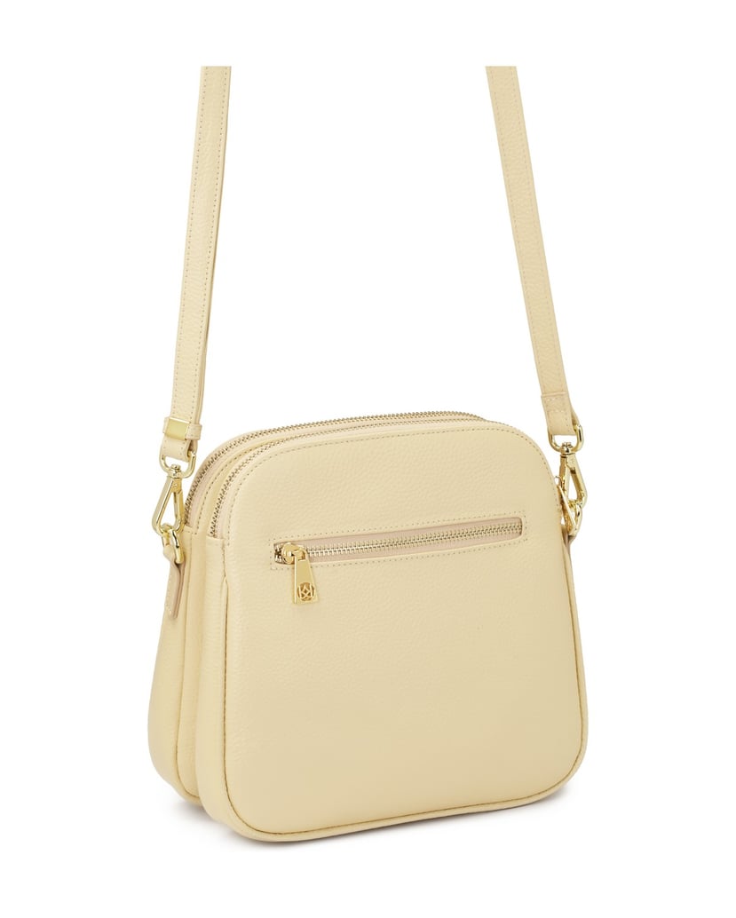 Kazar-Posttasche-aus-cremefarbenem-Leder-mit-z-weiss