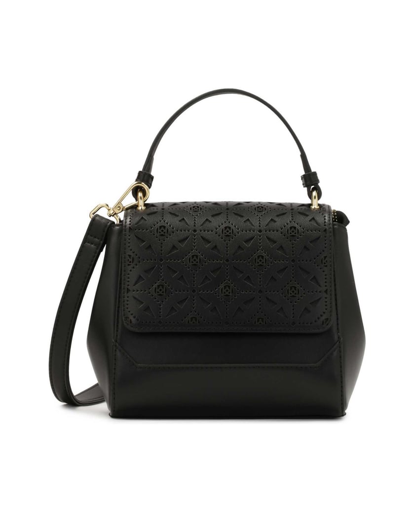 Kazar-Handbag-with-openwork-decoration-on-the-flap-černá