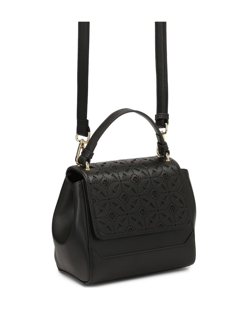 Kazar-Handbag-with-openwork-decoration-on-the-flap-černá