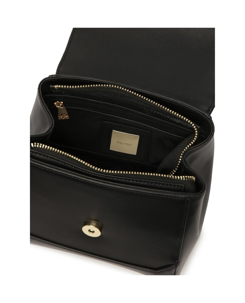 Kazar-Handbag-with-openwork-decoration-on-the-flap-černá