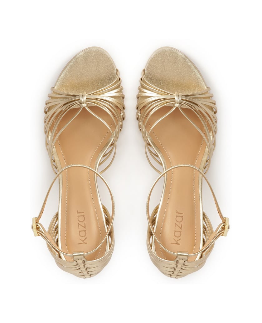 Kazar-Goldene-Sandalen-mit-dünnen-Riemen-gold