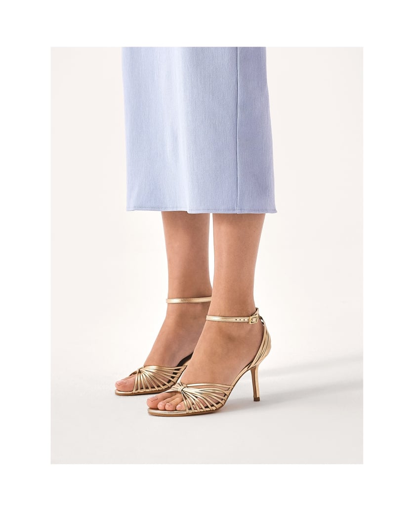 Kazar-Goldene-Sandalen-mit-dünnen-Riemen-gold