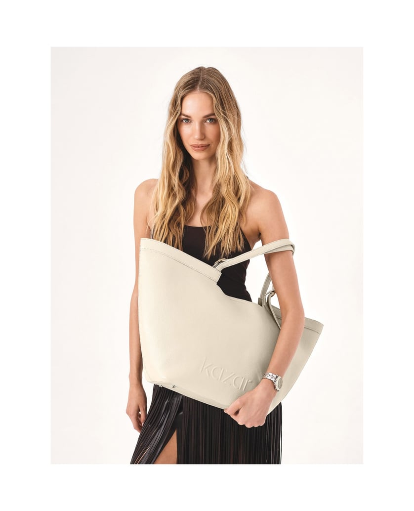 Kazar-Cream-large-shoulder-bag-in-smooth-leather-biela