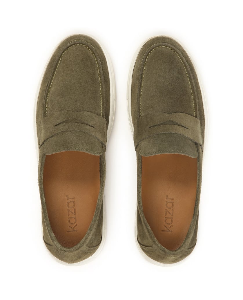Kazar-Slip-on-suede-sneakers-in-khaki-color