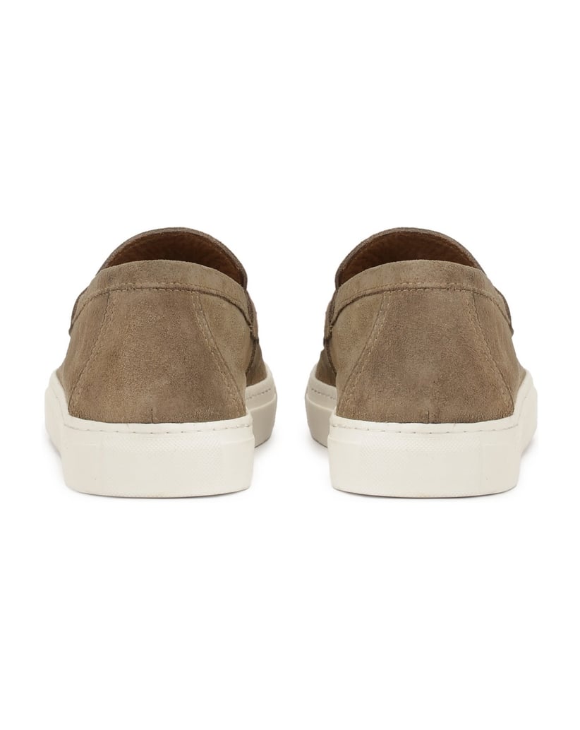 Kazar-Taupefarbene-Sneakers-mit-Schlupf-Oberte-taupe