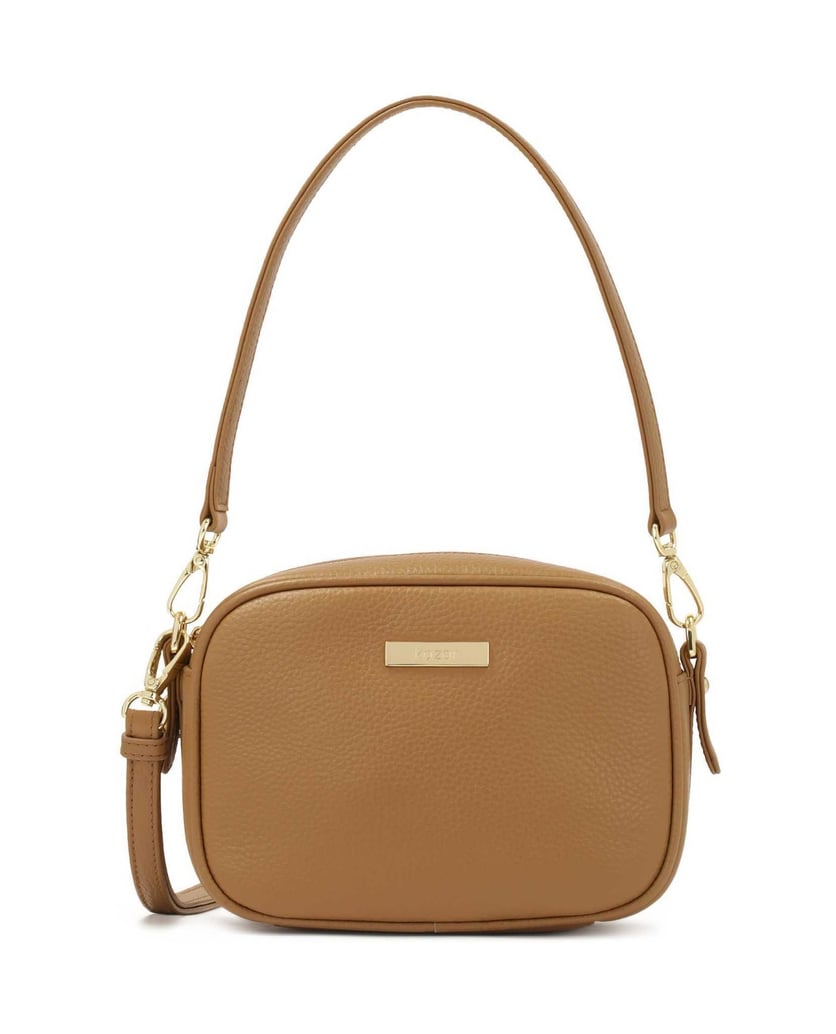 Kazar-Light-brown-classic-handbag-with-strap-ťavia