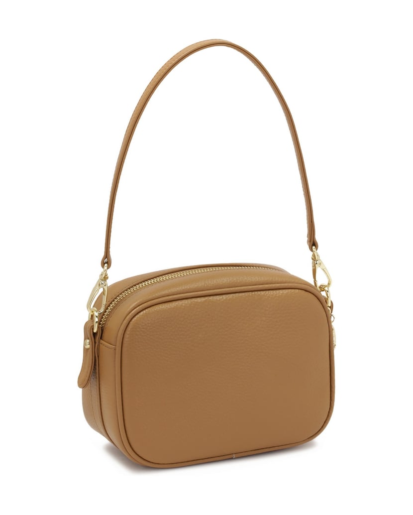 Kazar-Light-brown-classic-handbag-with-strap-ťavia