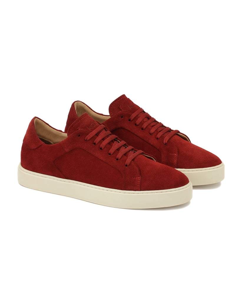 Kazar-Red-sneakers-with-classic-lacing-červená