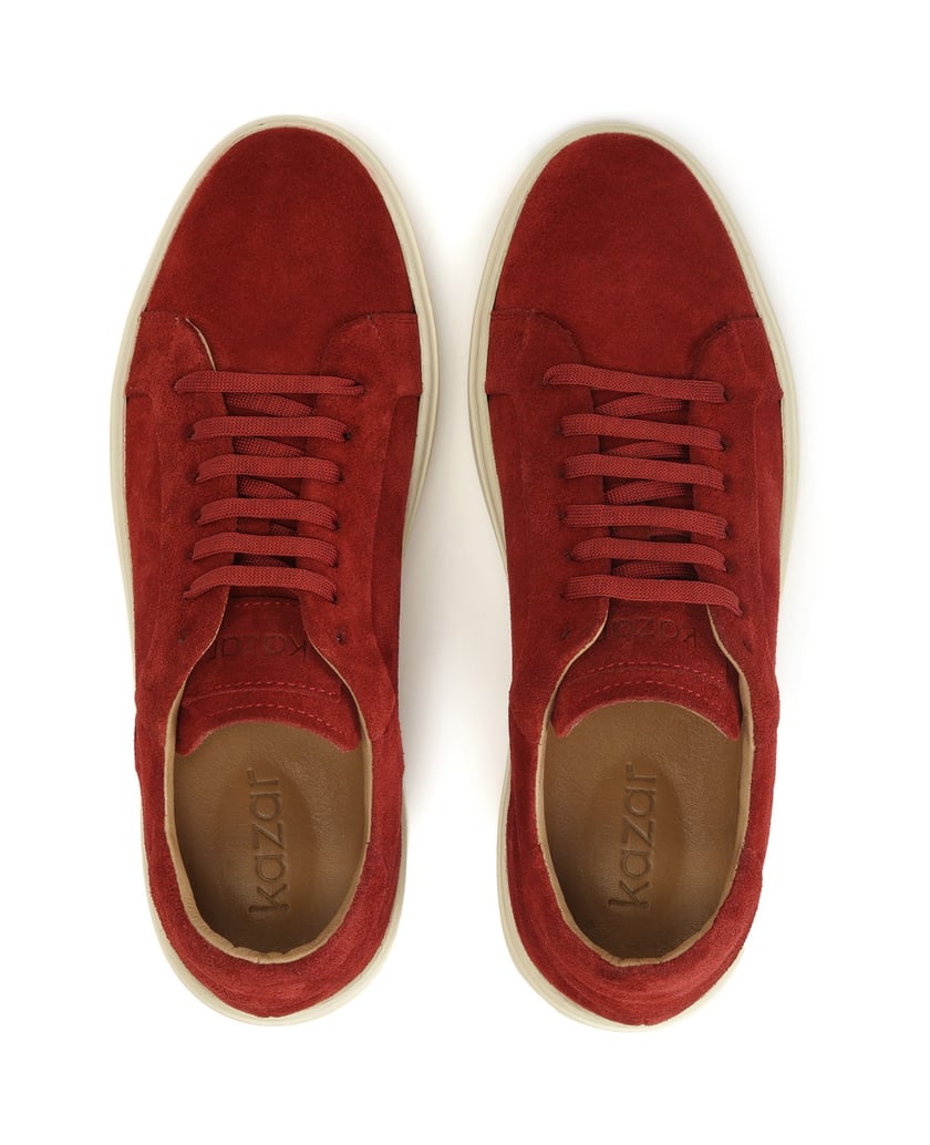 Kazar-Red-sneakers-with-classic-lacing-červená