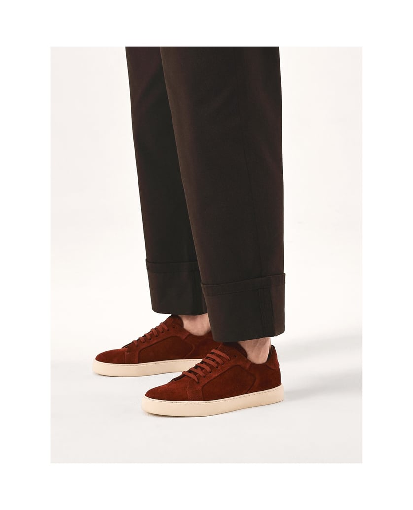 Kazar-Red-sneakers-with-classic-lacing-červená