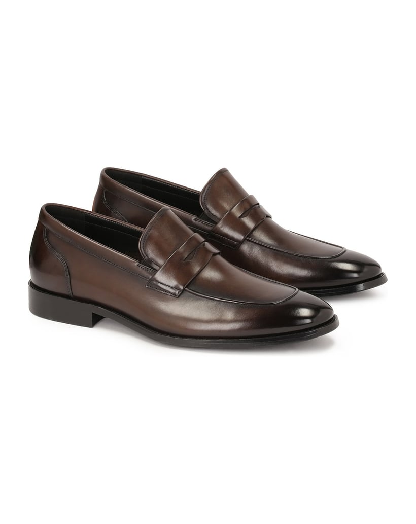 Kazar-Elegante-braune-Leder-Slipper-braun