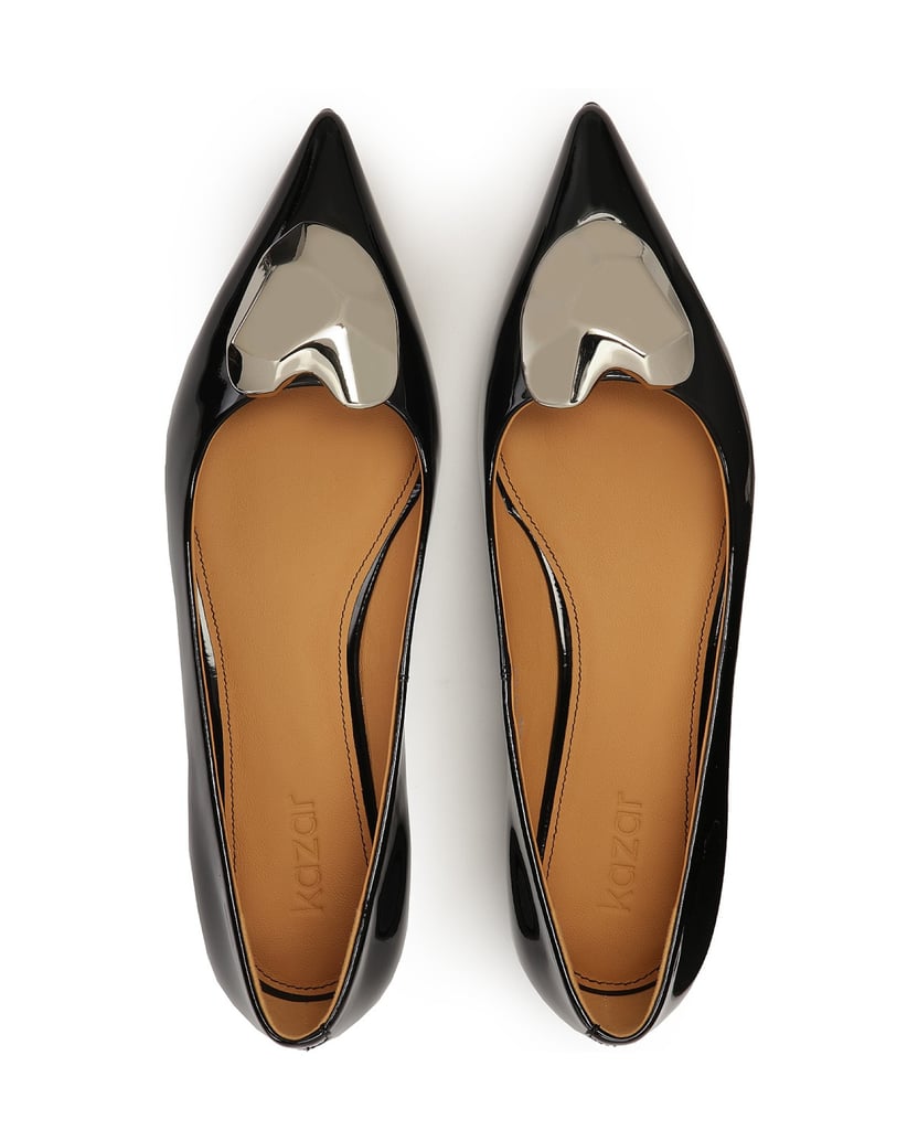 Kazar-Schwarz-lackierte-Pumps-auf-flacher-Sohl-schwarz