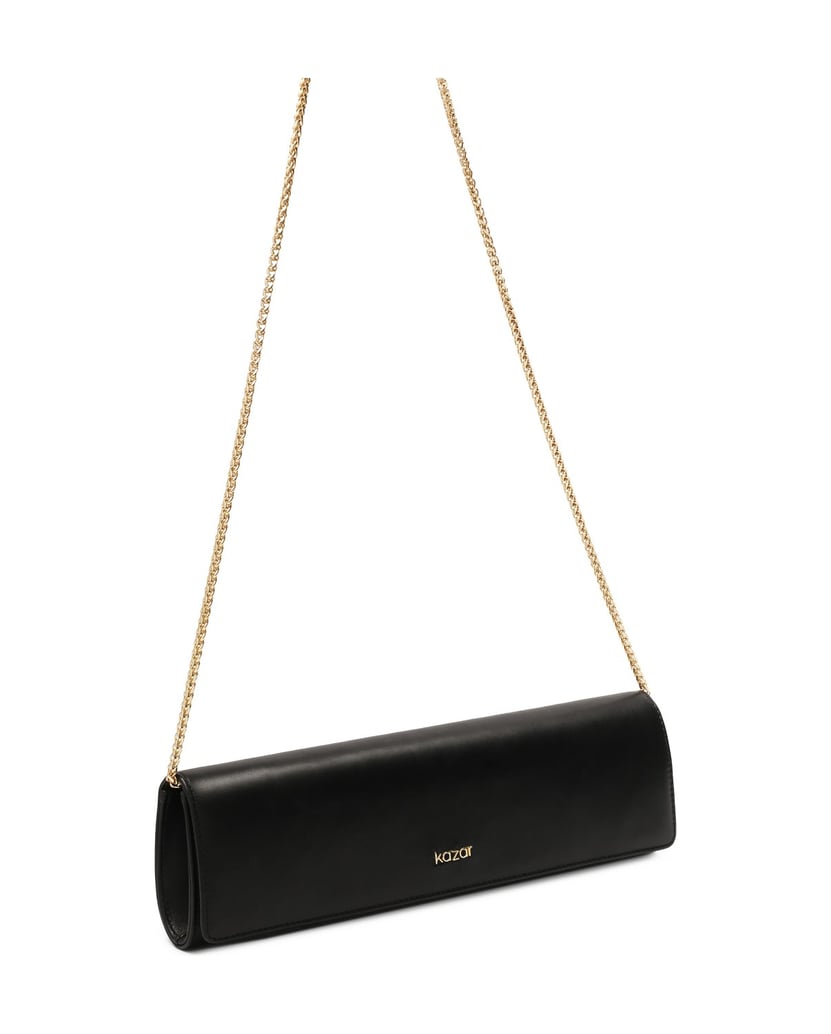 Kazar-Elegant-black-clutch-bag-with-oblong-shape-černá