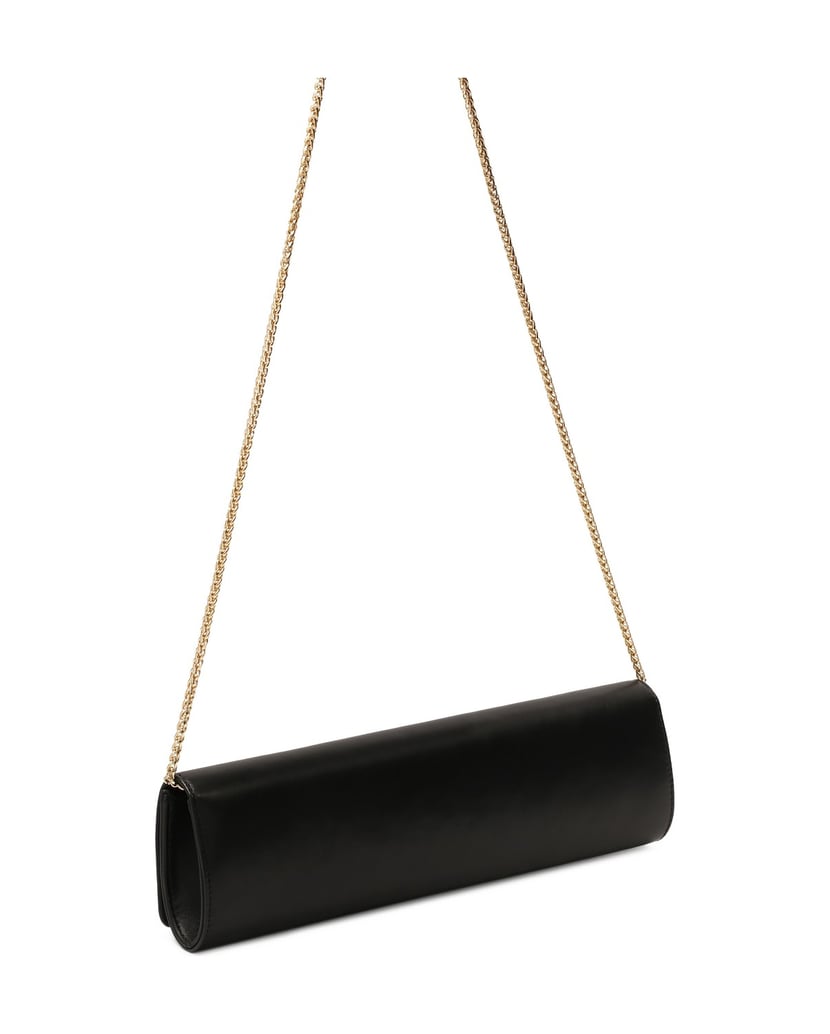 Kazar-Elegant-black-clutch-bag-with-oblong-shape-černá