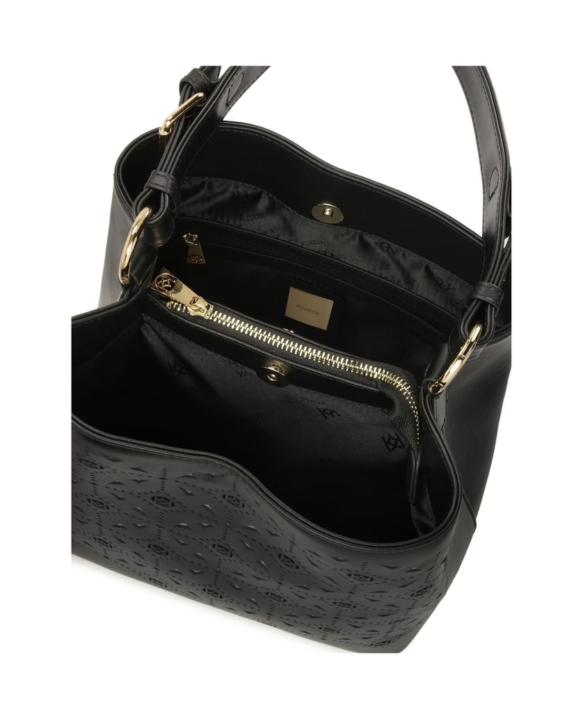 Kazar-Black-handbag-with-openwork-decoration-černá