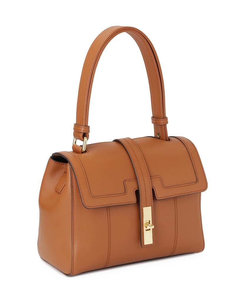 Kazar-Braune-Handtasche-mit-Klappe-und-Henkel-camel