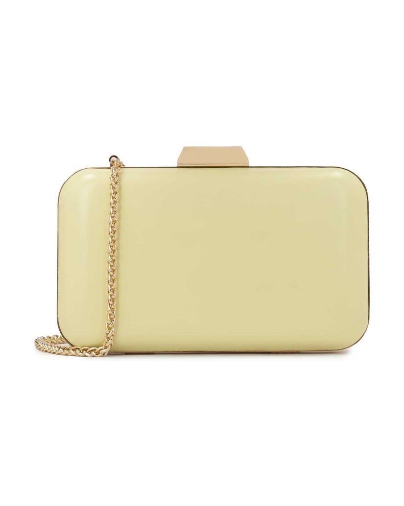 Kazar-Bright-yellow-pouch-box-bag-with-chain-žltá