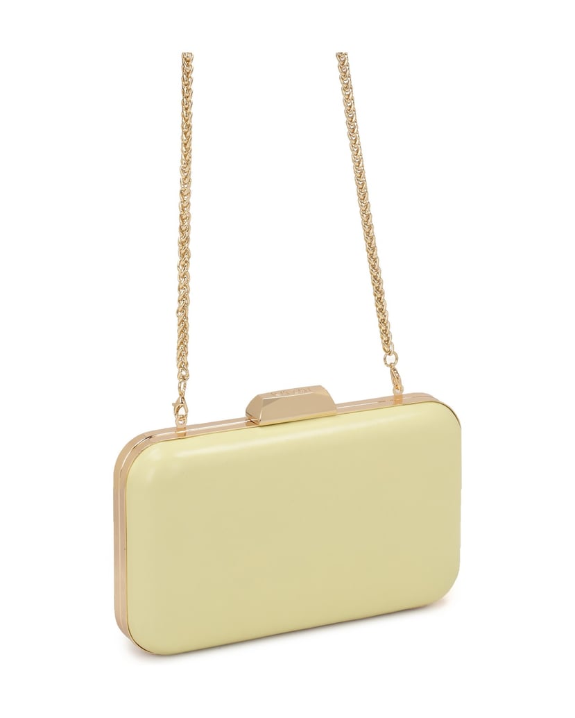 Kazar-Bright-yellow-pouch-box-bag-with-chain-žltá