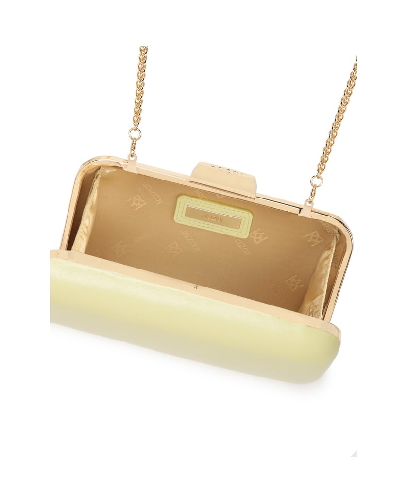 Kazar-Bright-yellow-pouch-box-bag-with-chain-žltá
