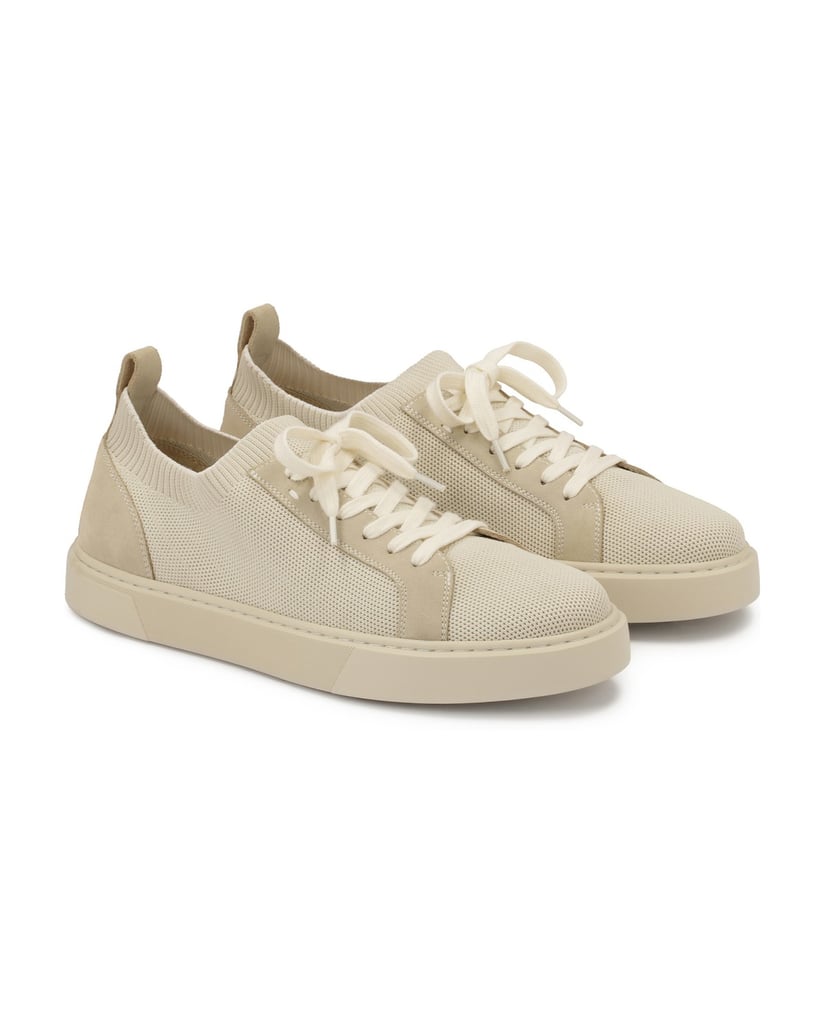 Kazar-Turnschuhe-mit-Schaft-aus-Socken-zum-Hin-beige