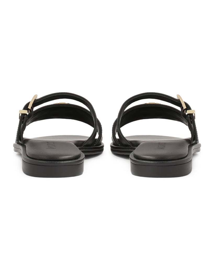 Kazar-Schwarze-Pantoletten-mit-zwei-Riemen-schwarz