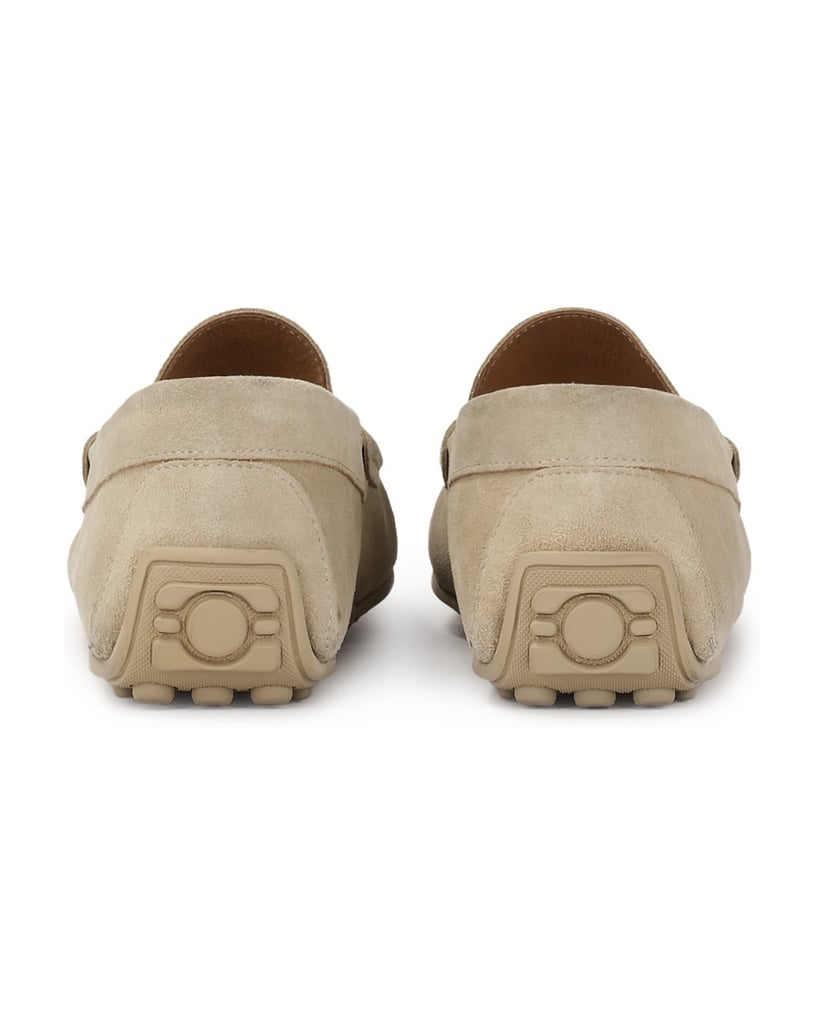 Kazar-Mokassins-aus-beigem-Wildleder-beige