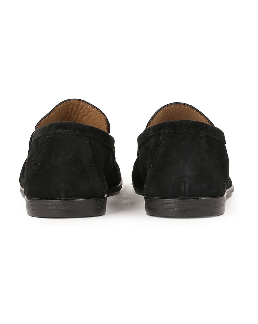 Kazar-Bequeme-schwarze-Wildleder-Slipper-schwarz