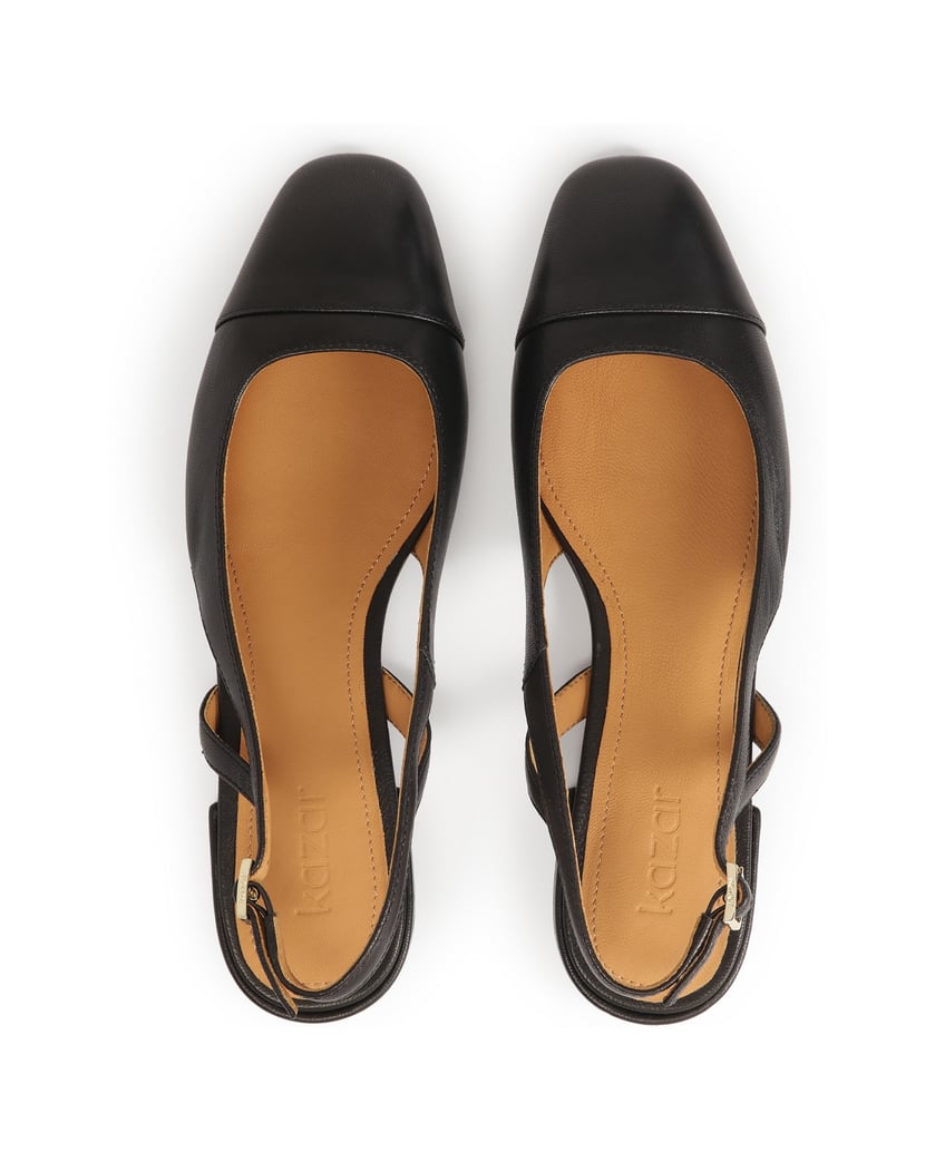 Kazar-Schwarze-Pumps-mit-flacher-Sohle-und-aus-schwarz