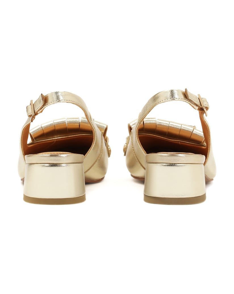 Kazar-Gold-pumps-with-open-heels-zlatá