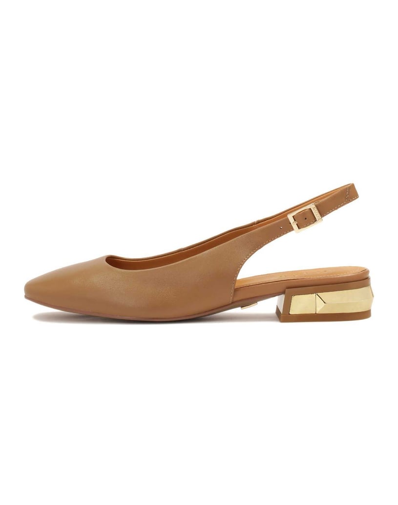 Kazar-Bequeme-Slingback-Pumps-mit-Metallverzie-camel