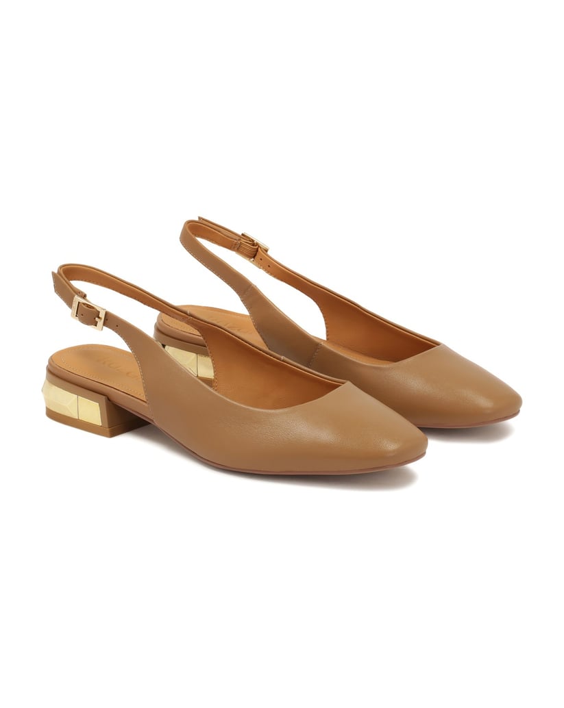 Kazar-Bequeme-Slingback-Pumps-mit-Metallverzie-camel